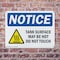 Signmission Hot Surface Sign, 7 in H x 10 in W, Plastic, Tank Surface May Be Hot Do Not Touch OS-2PACK-NS-P-710-L-18525 - alternate 3
